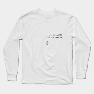 Truly To Myself To The Real Me - BTS RM Lyrics Long Sleeve T-Shirt